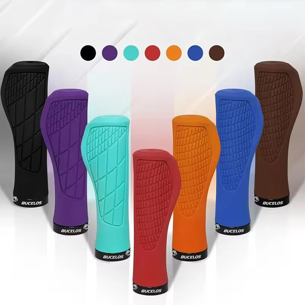 Poignées de guidon VTT et Vélo ergonomique confortable - Poignée de guidon en caoutchouc souple