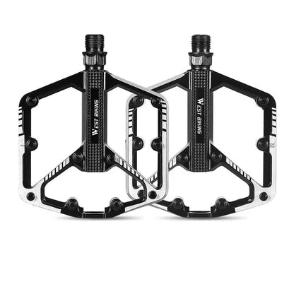 Pédales de vélo élargies pour VTT, Vélo de route, antidérapantes - Alliage d'aluminium